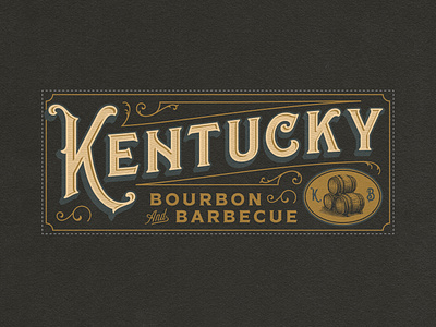 Kentucky Bourbon & Barbecue apricot apricot creative studio barbecue branding creative creative studio design hospitality illustration logo made by apricot restaurant