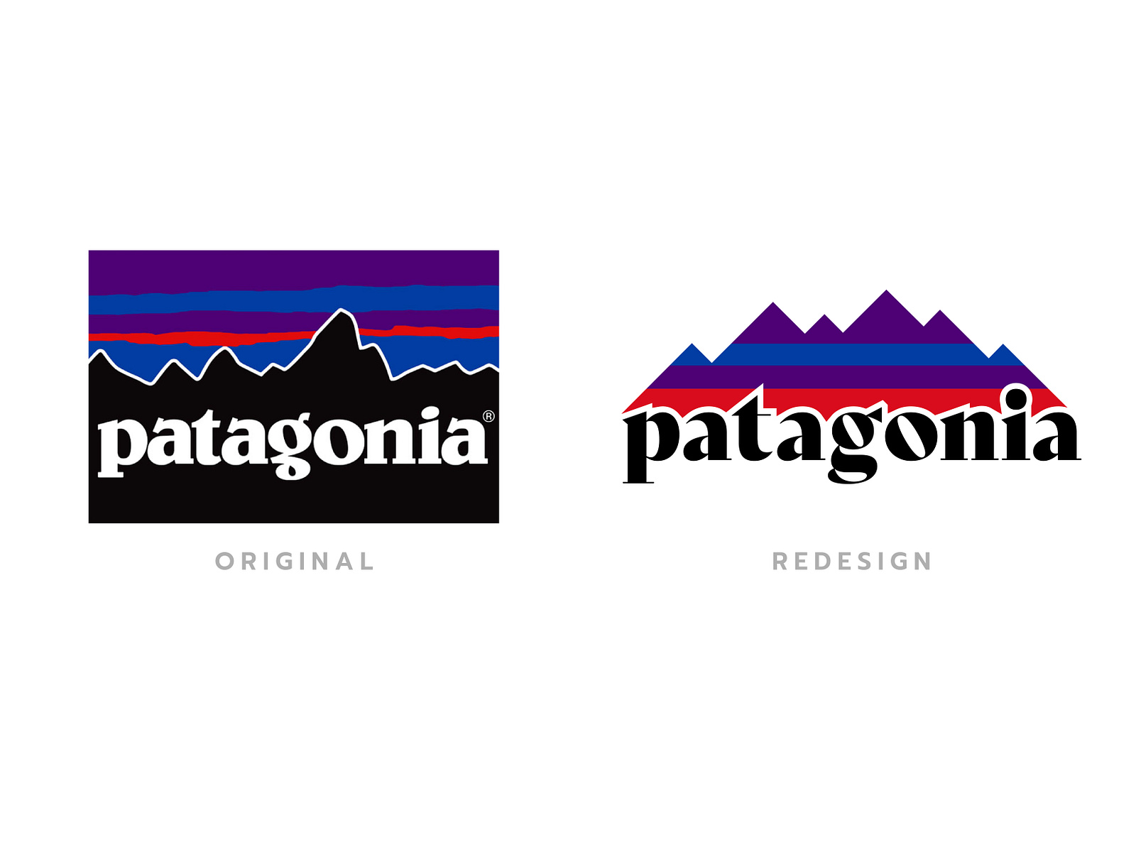 Logo Redesign | Patagonia by Erin Williams for The Woodshop on Dribbble