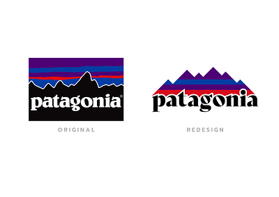 Logo Redesign | Patagonia branding design graphic design illustration logoredesign redesign remake spokane