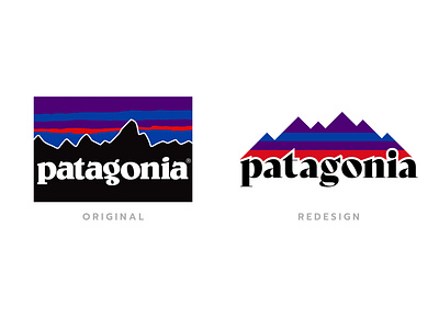 Logo Redesign | Patagonia branding design graphic design illustration logoredesign redesign remake spokane