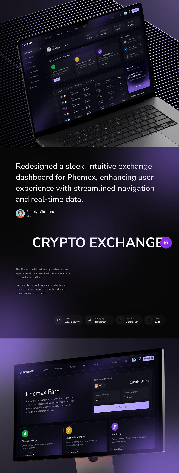 Crypto dashboard by Masum Billah on Dribbble
