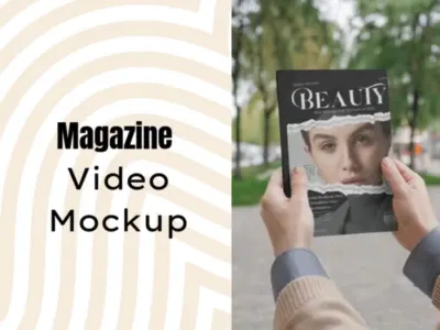 Latest Magazine Video Mockup branding design graphic design magazine mockup mockup mockup ideas mockup template video mockup