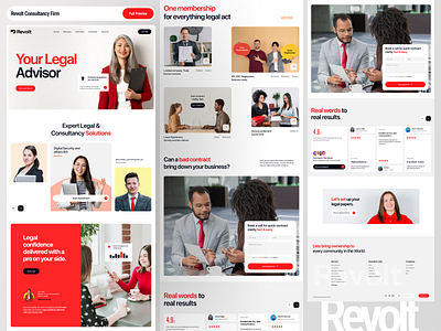 Revolt Lawyer Agency Website Design agency firm homepage landingpage lawyer service uidesign uxdesign webdesign website webui