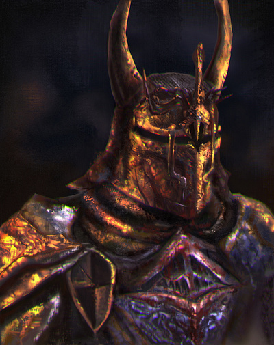 Fiery Armor armor castle character design dark fantasy fantasy illustration knight magical medieval mythical warrior