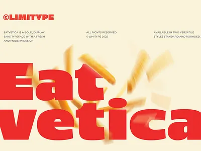 Eatvetica - Bold Food Font bubble