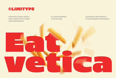 Eatvetica - Bold Food Font bubble