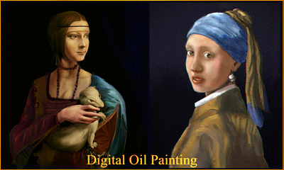Digital Oil Portrait 1 character design digital art fine art oil painting portrait renaissance art traditional art