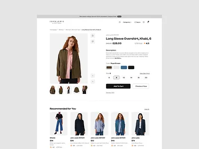 AI-Powered Personalized E-Commerce UX e commerce e commerce website fashion store fashion website minimalist ui modern design online shop personalized e commerce product page shopping cart shopping experience shopping website store design ux webshop
