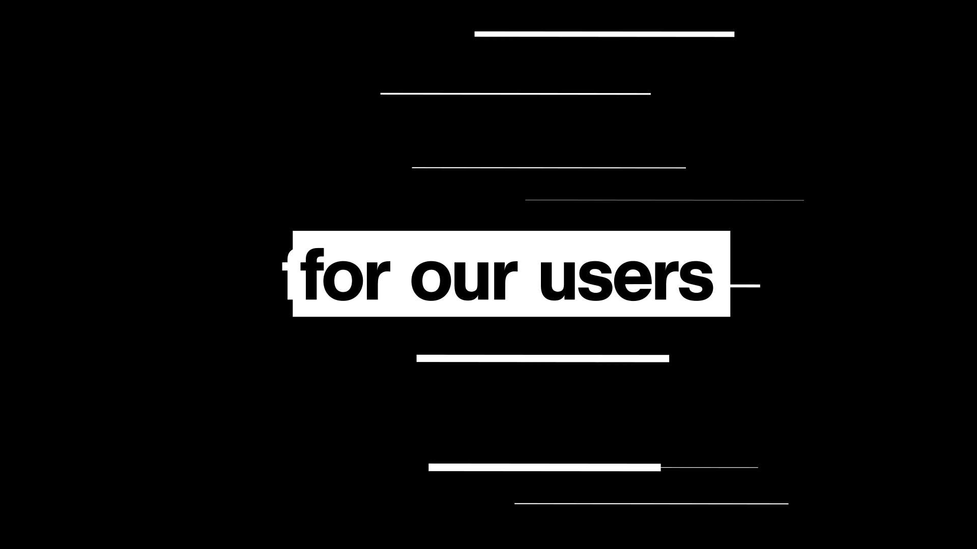 Fusior's Announcement video fast hype video kinetic typography promo text animation