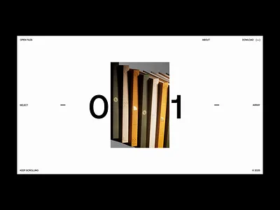 Hover Exploration №001 c4d interaction octane typography ui web