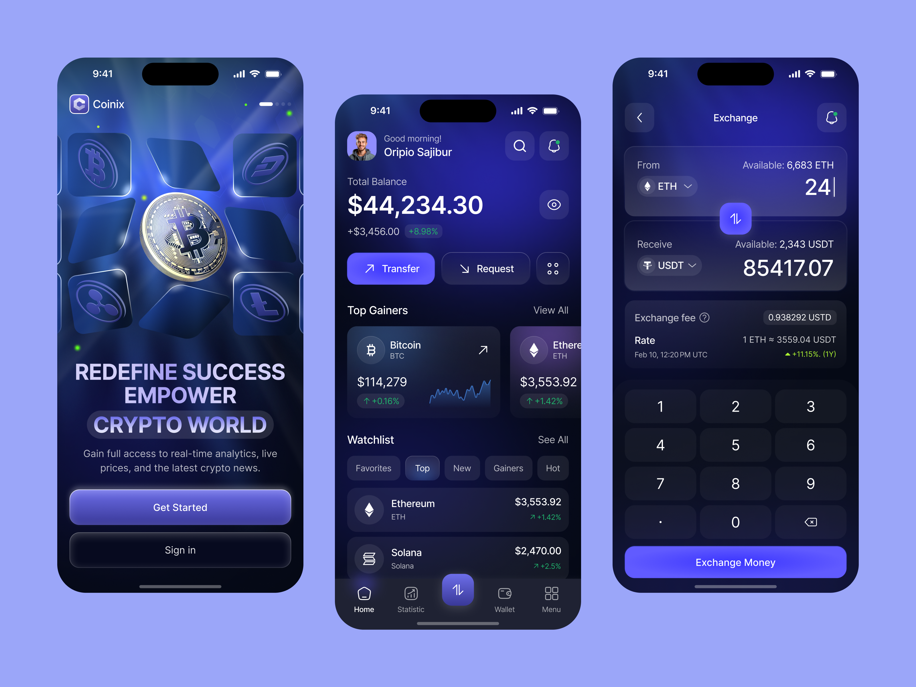 Example of Fintech Mobile App Design