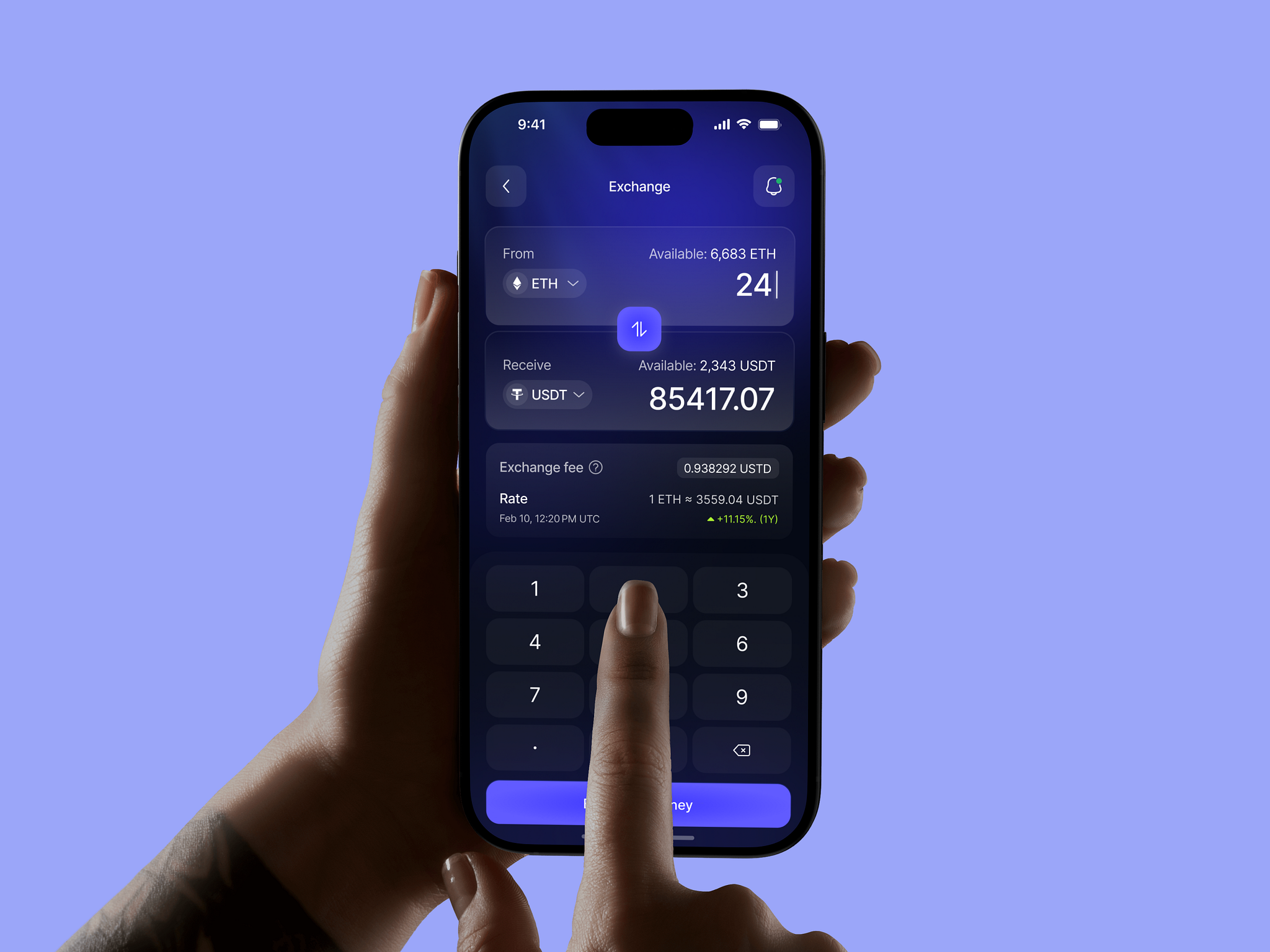 Crypto Wallet App Design by Sajibur Rahman for Oripio on Dribbble