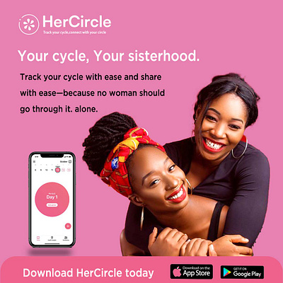 HerCircle branding graphic design logo