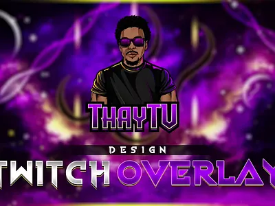Galactic Stream Overlay Pack✨– Purple & Gold💜💛Cosmic Edition✨ cosmic overlay custom alerts custom banner custom screens custom twitch overlay galaxy theme kick stream package live stream overlay twitch logo twitch overlay