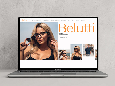 Belutti — Elegant Website for Eyewear Brand design ecommerce fashion glasses landingpage minimal stylish ui ux webdesign website