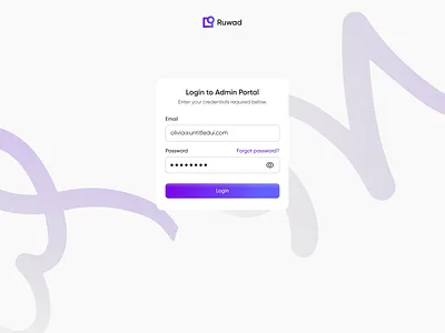 Admin Portal Login admin app design login login web onboarding ui web website