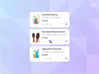 Pet care App Components - 2 of 3 app app design app ui brush card cat component dog list minimal ui mobile design pet pet app pet care pet shop product design ui ui component ui kit ux