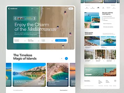 Travel landing page rebound clean homepage landing minimal site travel web website