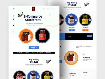 ECommerce online shop: landing page design e commerce online shop ecommerce ecommerce design ecommerce online shop landing page landingpage online shop online shop landing page web design