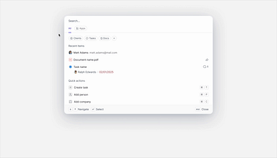 Search modal design figma interaction loading search table tags ui users ux