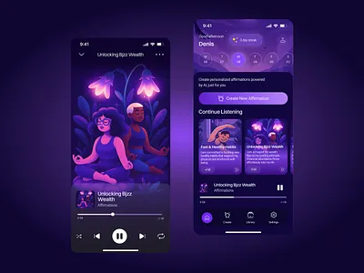 AI mental wellness app | UI/UX ai welness app android app app design calm ui ios app medication app mental health app mindfulness app mobile app mobile app design mobile ui design mood tracker relaxation app self care app stress relief app therapy app ui uiux design ux wellness app