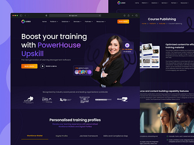 Upskill Website branding bussiness graphic design landig page ui upskill ux website