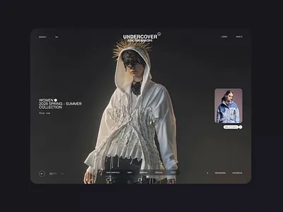 UNDERCOVER△ clean design ecommerce landing layout ui ux web