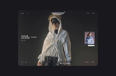 UNDERCOVER△ clean design ecommerce landing layout ui ux web