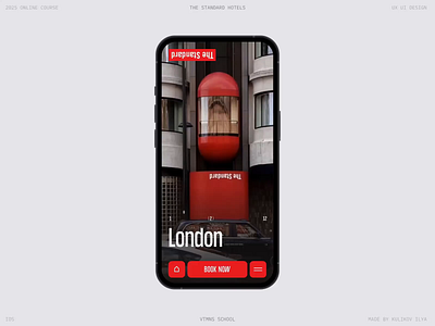 The Standart booking clean flat hotel ios layout mobile ui ux