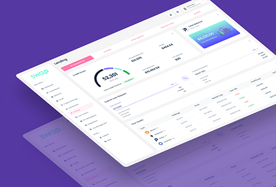 Swap Finance Lending UI/UX Design crypto dashboard crypto market crypto wallet dashboard design finance fintech product design ui design uiux user interface web app web3 dashboard