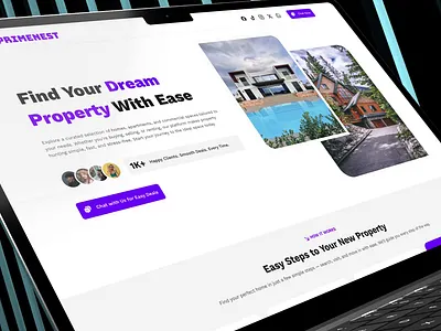 Primenest – Property Deal Website UI animation graphic design property website ui uiux video website webui