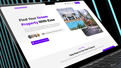 Primenest – Property Deal Website UI animation graphic design property website ui uiux video website webui