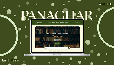 PanaGhar-Book Rental Website branding design graphic design logo ui website