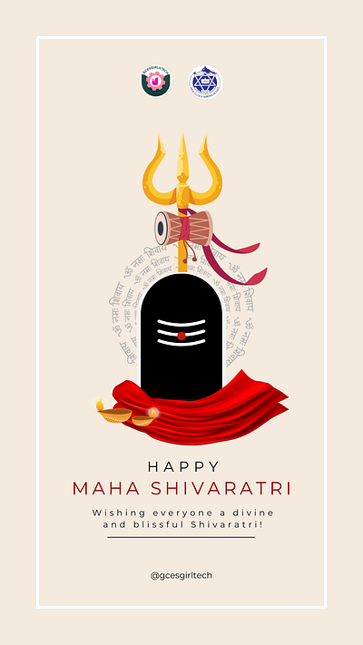 ShivRatri Instagram Story branding canva club graphic design poster
