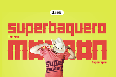 M#RM#N - SUPERBAQUERO FONT cowboy font typeface typography vaquero western