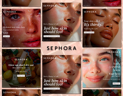Sephora – Hydration Glow Social Media Campaign dribbbleshowcase