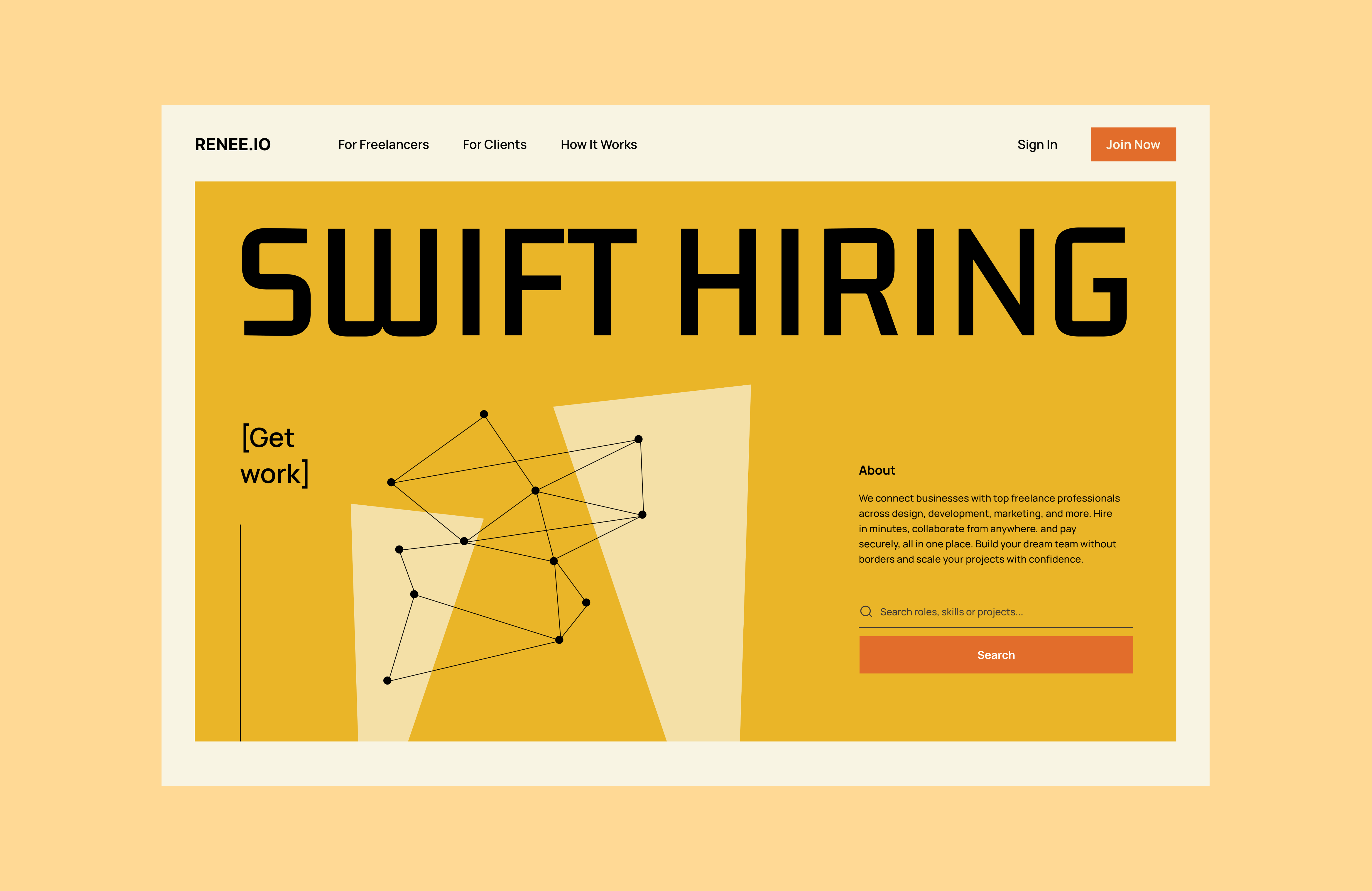 Renee - Freelance Marketplace ui ui design ux design web web design