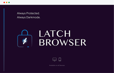 Latch Browser Icon Design dribbbleweeklywarmup icon interface internet ui web browser