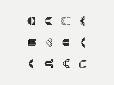 c Marks brand branding c c letter c logo collection icon identity letter lettermark logo logo collection logos mark vector