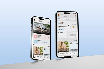 BreathApp branding diary app figma fitness health meditation meditation app mobile mobile app mobile design ui ui ux ui ux design ux wellness wellness app woman