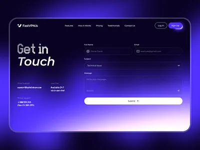 Contact Us Page alif app contact dark design glow graphic design home landing modern page section site ui ui ux design ux web website