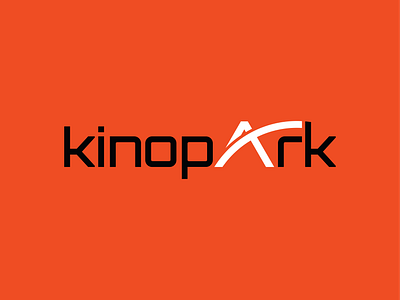 Kinopark | Logo Design cinema cinemalogo filmindustry graphic design identity logo minimalistlogo modernlogo movie orange trend typographylogo visual visualidentity