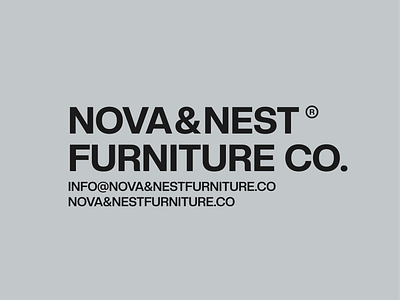 Nova & Nest Furniture Co. | Logo Design typographylogo
