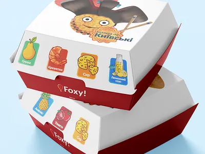 Chicken Kyiv Fastfood Box Packaging branding graphic design packaging