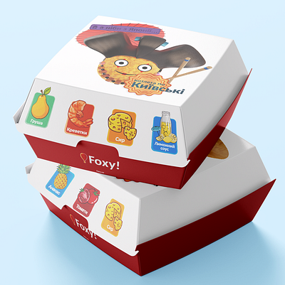 Chicken Kyiv Fastfood Box Packaging branding graphic design packaging