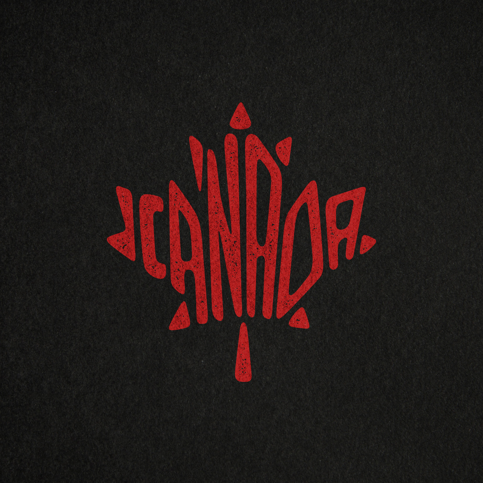 Canada Maple Leaf lettering canada graphic design leaf maple