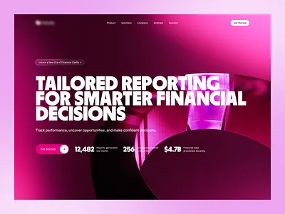 Hero Exploration 3d 3d chart branding design fintech graphic design ui