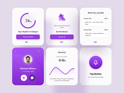 ⏱️ Smartwatch Health & Activity Tracker UI dailyactivity dribbble figma fitnessapp healthtracking interactiondesign mobileui productdesign smartwatchui uiux uxdesign watchdesign wearabledesign wearables