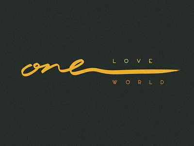 one : love / world _calligraphy brushlettering calligraphy colourful custom flow inspiration lettering logo love one peace positive script signature stroke style unique unity zen