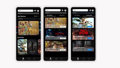 CinemaPro app design startup ui ux